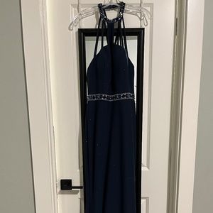 Prom dress - navy glitter